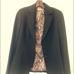 Black two button suiting jacket